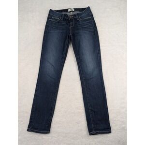 Paige Jeans Kylie Crop Women's Size 26 Blue Skinny Leg Stretch Dark‎ Wash Denim